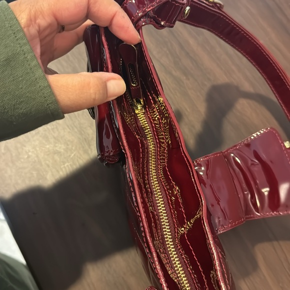 Burberry Quilted Patent Leather- Burgundy - Picture 14 of 15